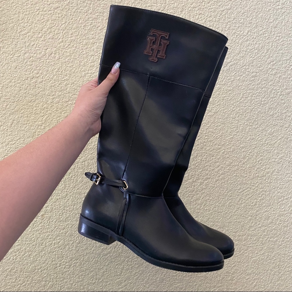 Tommy Hilfiger Knee High Leather Boots